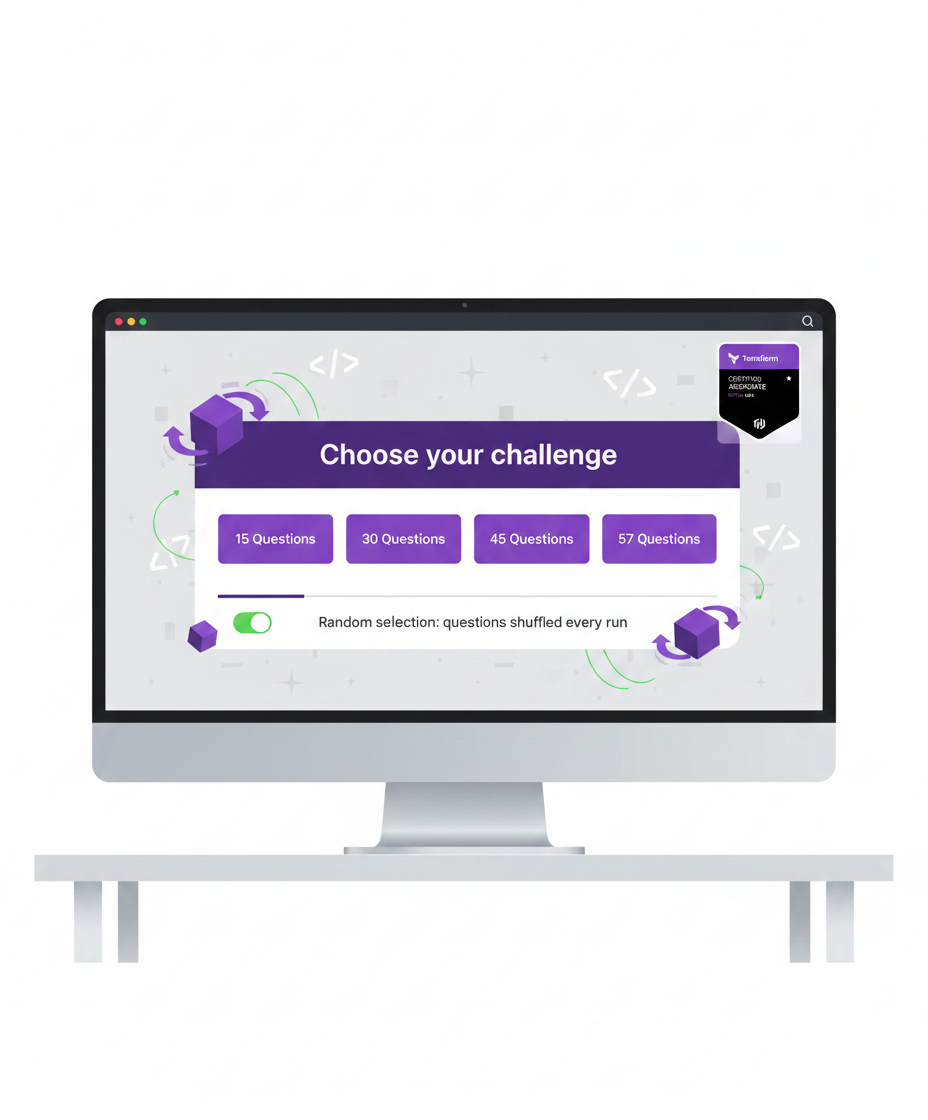 Terraform Challenge Selection Interface